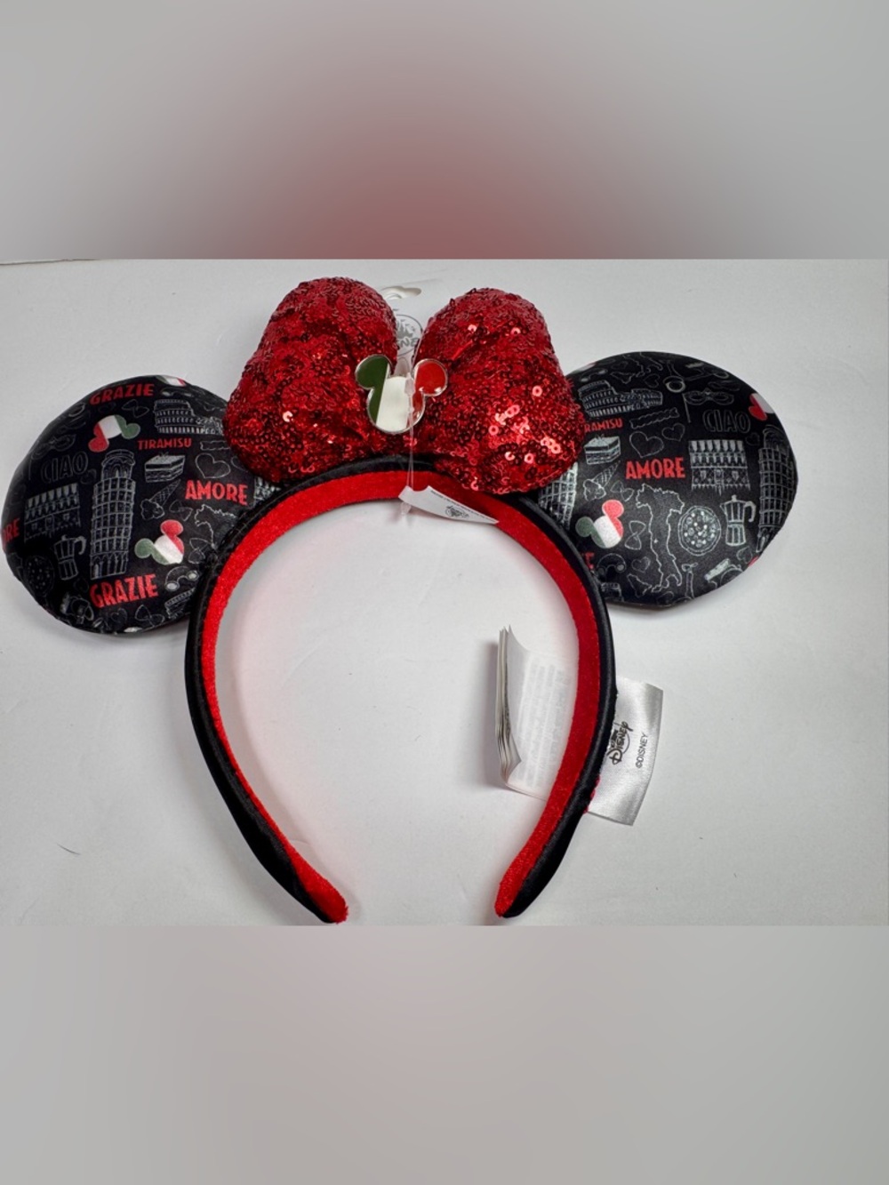 NWT Disney EPCOT Italy Pavilion Minnie Ears Headband.